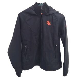 Columbia Oregon State Beavers Fleece Lined Jacket Women Med. Black NCAA Official